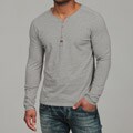 Anama Men's Grey Melange Henley Tee