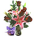 Sweets in Bloom 'Serenity Fragrant' Flower Bouquet with Godiva Chocolate Truffles
