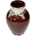 Atlantic Silver Trim Ceramic Vase (Morocco)