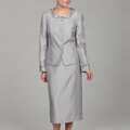 John Meyer Women's Ruffle Jacket Skirt Suit