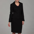 John Meyer Women's Black Beaded Skirt Suit