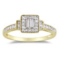 10k Yellow Gold 1/3ct TDW Diamond Ring (G-H, I1-I2)