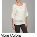 Gossip Girl Women's Dolman Sleeve Knit Top