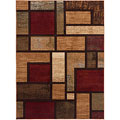Symbol Multi Geometric Area Rug (5'3 x 7'3)