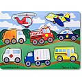 Melissa & Doug Wooden Vehicles Peg Puzzle