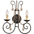 Crystorama Soho 2-Light Dark Rust FInish Wall Sconce