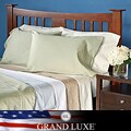 Grand Luxe Egyptian Cotton Sateen 300 Thread Count Solid California King-size Deep Pocket Sheet Set