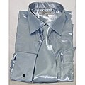 Ferrecci Men's Shinny Shirt with Tie and Hanky