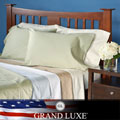 Grand Luxe Egyptian Cotton 500 Thread Count Solid California King-size Deep Pocket Sheet Set