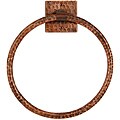 10-inch Hand-hammered Copper Full Size Bath Towel Ring