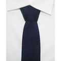 H. Luzzario & Co Men's Navy Silk Knit Tie