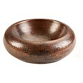 Premium 15-inch Blooming Vessel Hammered Copper Sink