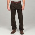 Enzo Tovare Men's Modern Fit Brown Jeans