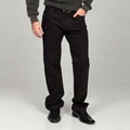 Enzo Tovare Men's Black Modern Fit Denim Jeans