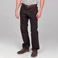 Enzo Tovare Men's Modern Fit Brown Denim Jeans