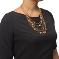 Kenneth Jay Lane Goldtone Multi-colored Faux Pearl Link Necklace