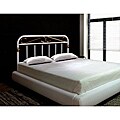White/ Brass Queen/ Full-size Combo Headboard