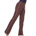 American Apparel Unisex Striped Brown/ White California Fleece Track Pants