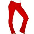 American Apparel Women's Red California Fleece Pants