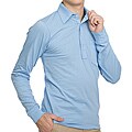American Apparel Unisex Baby Blue Cotton Leisure Shirt