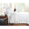 White Ruffle King-size Quilt Set