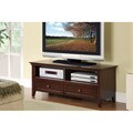 Espresso Wood LCD TV Plasma Stand Media Console