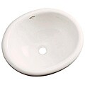 Madison Collection Bone White Drop-in Bathroom Sink