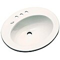 Madison Collection Bone Monticello Series Drop-in Bathroom Sink