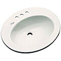 Madison Collection Almond Monticello Series Drop-in Bathroom Sink