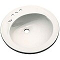 Madison Collection Bone Lawrence Series Drop-in Bathroom Sink