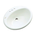 Madison Collection Bloomfield Series White Drop-In Bathroom Sink