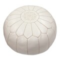 Handmade Casusal Living Leather Moroccan Ottoman Pouf