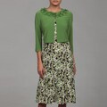 Julian Taylor Women's Bali Green Jacket Dress