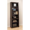 Everett Espresso Slant-back Bookcase