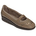 A2 by Aerosoles Women's 'Push Forward' Bronze Combo Flats