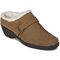 A2 Women's 'Bluetint' Dark Tan Faux-fur Trim Clogs