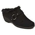 A2 Women's 'Bluetint' Black Faux Fur Clogs