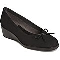 A2 by Aerosoles Women's 'Totem Pole' Black Fabric Slip-on Wedges