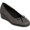 A2 by Aerosoles Women's 'Totem Pole' Black Combo Slip-on Wedges