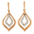 10k Rose Gold 1/4ct TDW Diamond Earrings (H-I, I3)