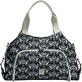 JJ Cole Technique Diaper Bag in Black Damask