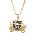 Disney Yellow Goldplated Carriage Necklace
