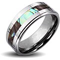 Men's Tungsten Carbide Abalone Inlay Ring (6 mm)