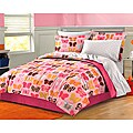 Sweetie 6-piece Twin-size Microfiber Bed in a Bag with Sheet Set