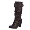 Madden Girl Women's 'Hiinge' Brown Mid-calf Boots FINAL SALE