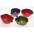 Certified International 'Farm Fresh' 3-D Veggie Shapes Bowls (Set of 4)