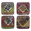 Certified International 'Olio' Square Dinner Plates (Set of 4)
