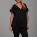 Jessica Simpson Plus Size Cold-Shoulder Top