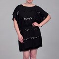 Jessica Simpson Plus Size Black Sequin Dress