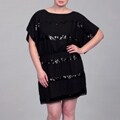 Jessica Simpson Plus Size Black Sequin Dress